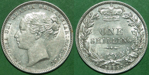 Image of a Victoria young head shilling