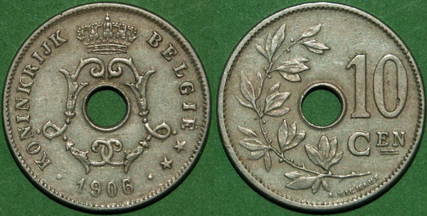Belgium 1906/5 Ten Centimes