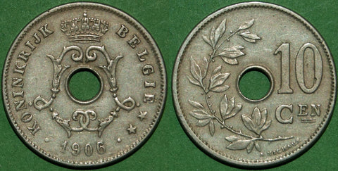 Belgium 1906/5 Ten Centimes