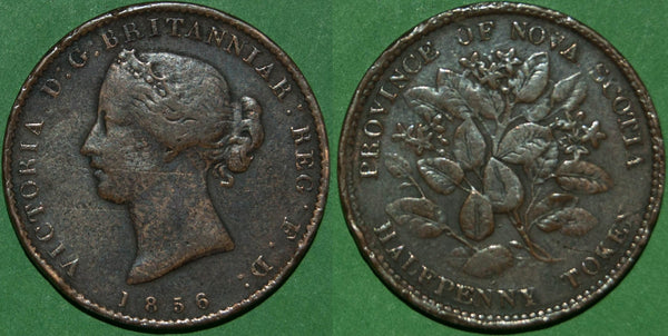 Nova Scotia 1856 Halfpenny Token