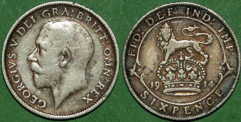 1914 Sixpence