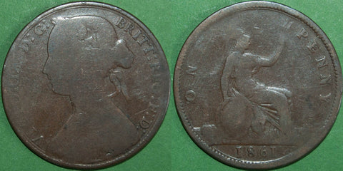 Image of a Victorian bun head penny
