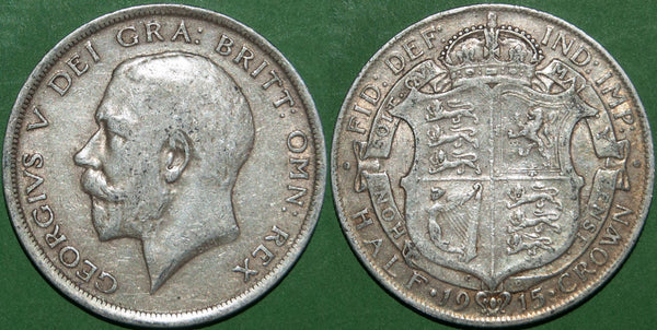 George the Fifth 1915 halfcrown.