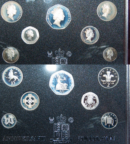 Image of a 1996 silver proof set.