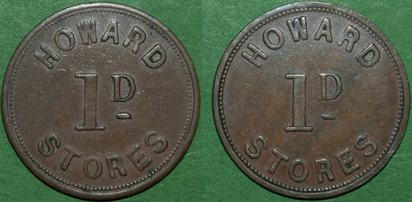 Image of a Howard Stores penny token