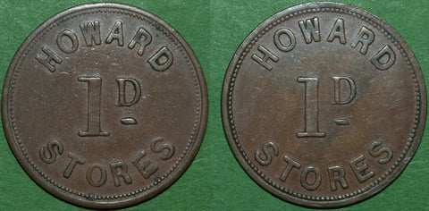 Image of a Howard Stores penny token