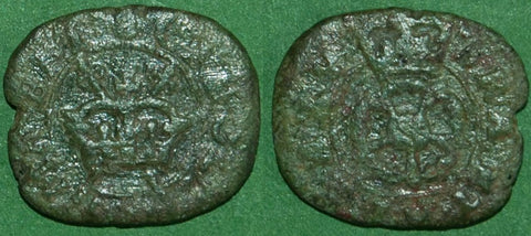 Image of a Charles the First  Rose farthing