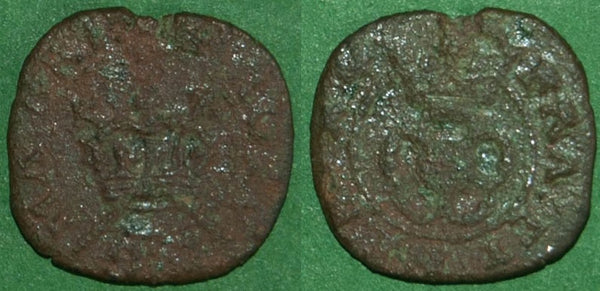 Image of a Charles the First Rose farthing