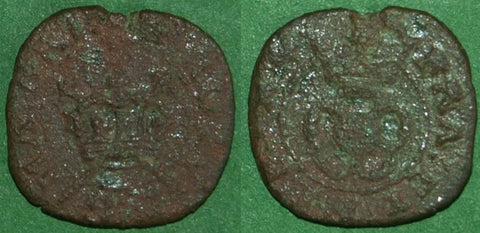 Image of a Charles the First Rose farthing