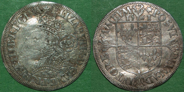 Image of an Elizabeth the first milled sixpence coin
