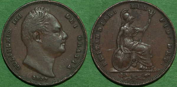 Image of a William the Fourth farthing coin