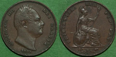Image of a William the Fourth farthing coin