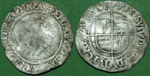 Image of an Elizabeth the First second issue groat coin