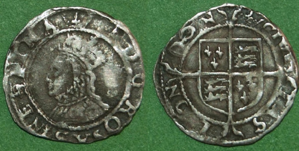 Image of an Elizabeth the First third coinage penny