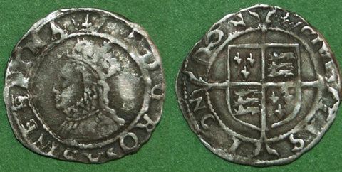 Image of an Elizabeth the First third coinage penny