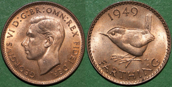 Image of a George the Sixth farthing coin