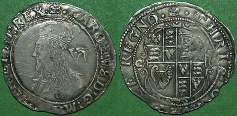 Image of a Charles the First sixpence coin