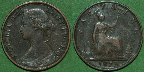 Image of a Victoria bun head farthing