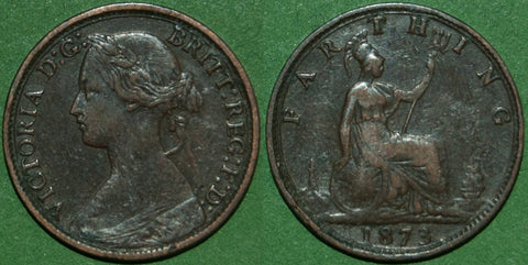 Image of a Victoria bun head farthing
