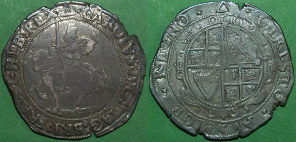 Image of a Charles the First Tower Mint halfcrown