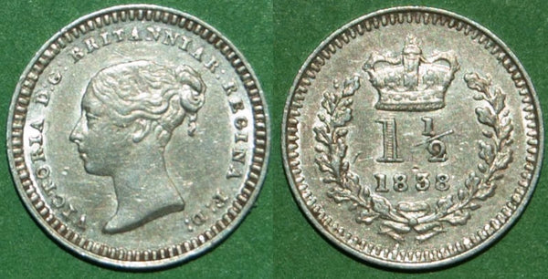 Image of a Victoria threehalfpence coin