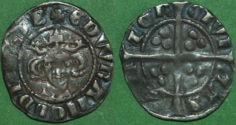 Image of an Edward the First class 9a penny coin