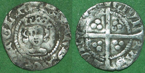 A Richard the Second halfpenny coin of London