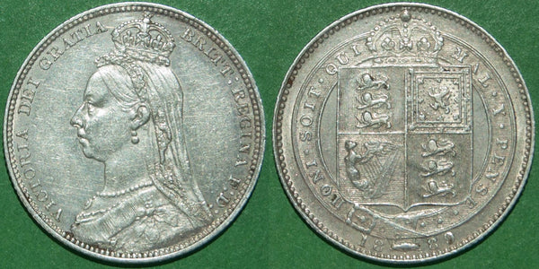 Victoria large Jubilee Head shilling