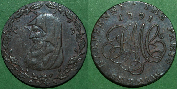 Anglesey 1791 Paris Miners halfpenny token