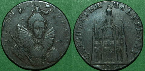Chichester 1794 halfpenny token