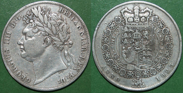 George the Fourth 1823 halfcrown with Garter reverse