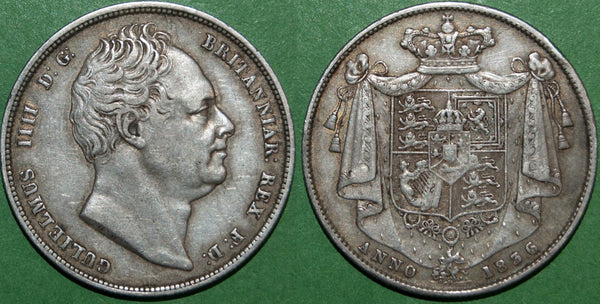 William the Fourth 1834 halfcrown