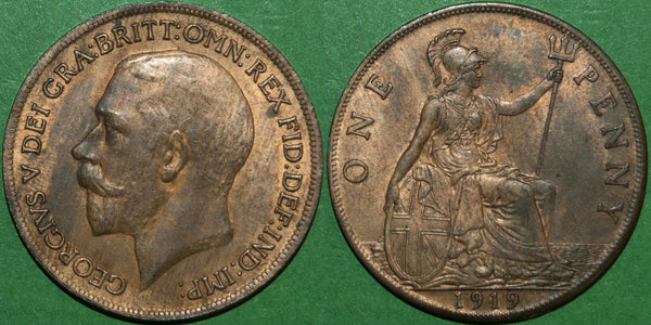 George the Fifth 1919 first issue penny