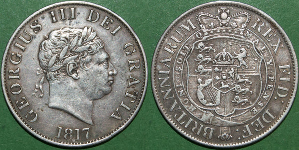 George the Third 1817 small head halfcrown