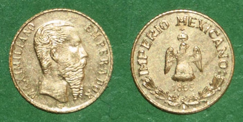 Mexico 1865B Maximiliano Wedding Token