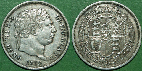 George the Third 1819 shilling