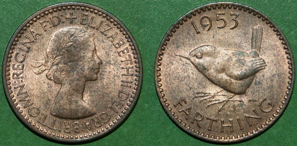 Elizabeth the Second first issue farthing