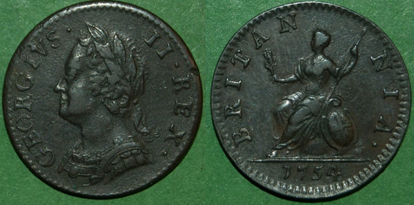 George the Second old head farthing