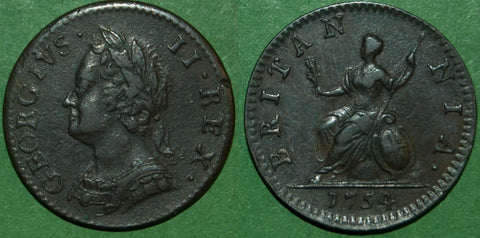 George the Second old head farthing
