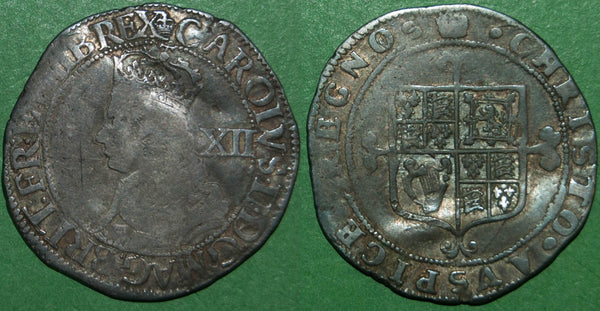Charles the Second third hammered issue shilling