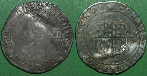Charles the Second third hammered issue shilling