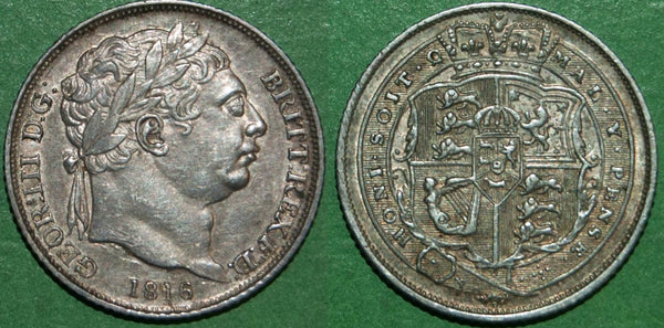 George the Third 1816 sixpence
