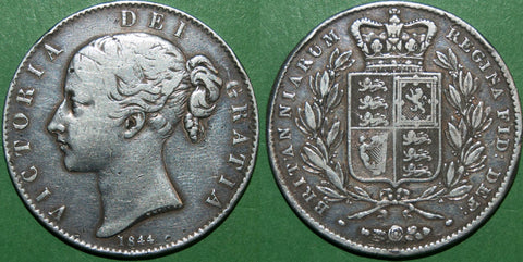 Victoria 1844 young head crown