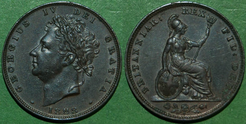 George the Fourth 1828 farthing