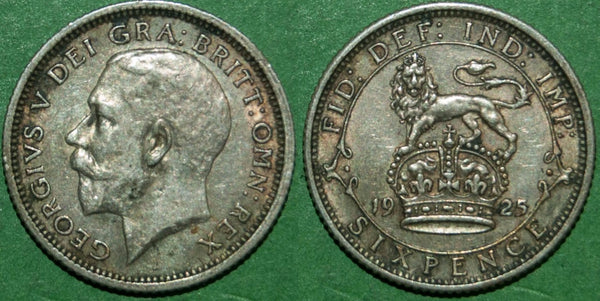 George the Fifth second coinage sixpence
