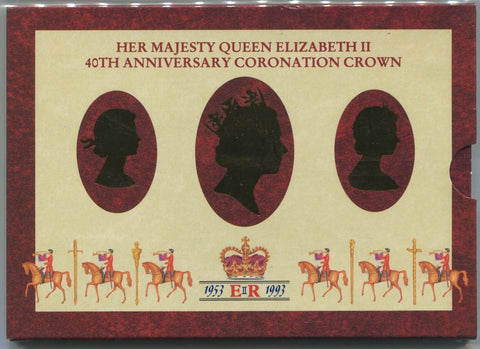 1993 five pounds commemorative coin in presentation pack