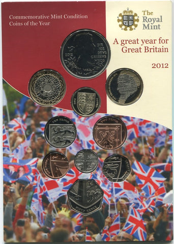 2012 United Kingdom Brilliant Uncirculated Coin Collection