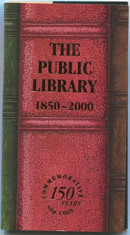 2000 brilliant uncirculated fifty pence commemorating Public Libraries in Royal Mint presentation pack