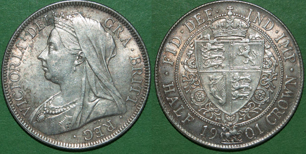 Victoria 1901 old head halfcrown