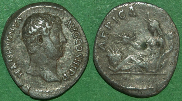 Hadrian denarius with Africa reverse